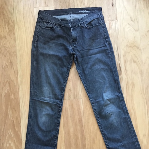 7 For All Mankind Denim - 7 For All Mankind gray straight leg jeans 29
